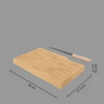 Tocător pentru pâine din bambus – 44x27 cm - imagine 2